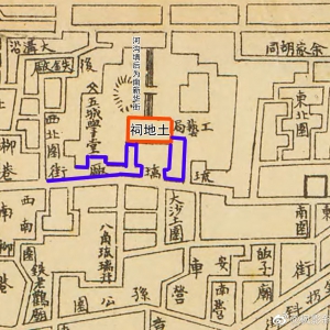 1909年1月老北京琉璃厂土地祠前庙会老照片