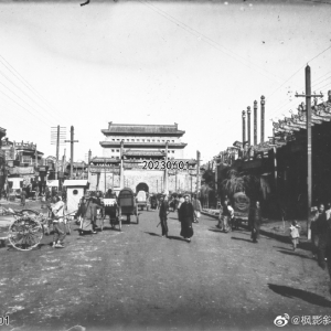 老北京前门大街东侧几张街景老照片